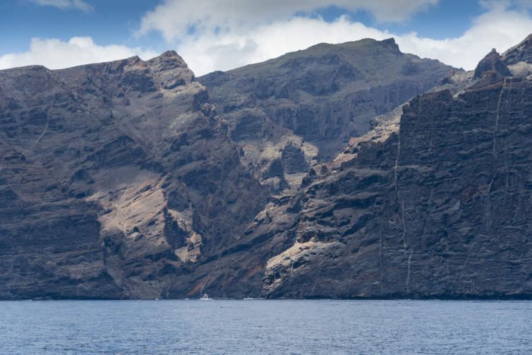 The Los Gigantes cliffs form part of the Teno Rural Park in the west of Tenerife Canary islands Spain